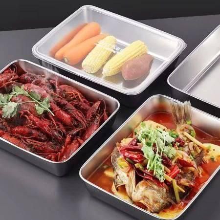 Non-stick baking pans with food – multi-use storage and cooking trays