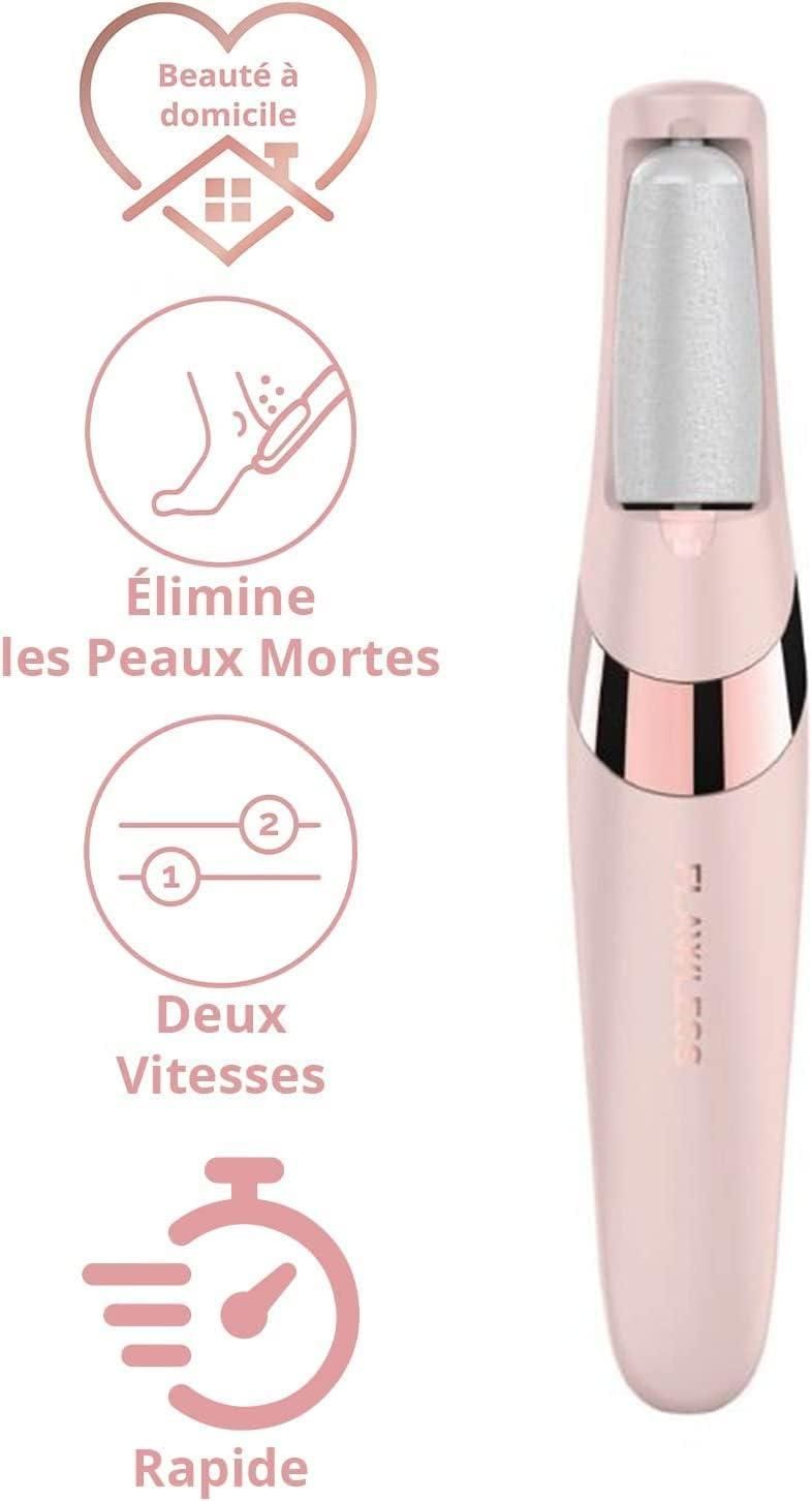 Electronic Cordless Pedicure Tool – Callus & Dead Skin Remover with Polishing Roller Head