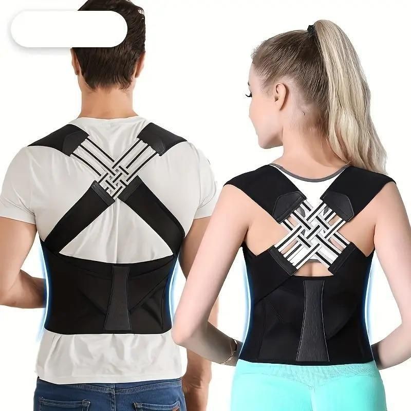 Close-up of breathable mesh and elastic straps on posture corrector – designed for comfort and durability